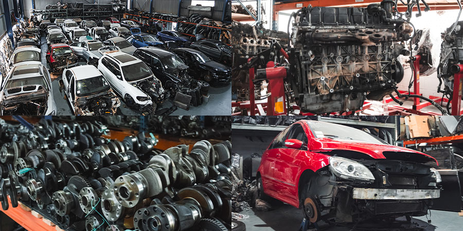 Beeline Spares Used parts warehouse with a selection of used BMW & Mercedes spare parts